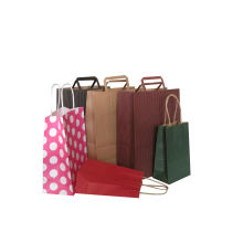 Color Kraft Paper Gift Bag with Handle